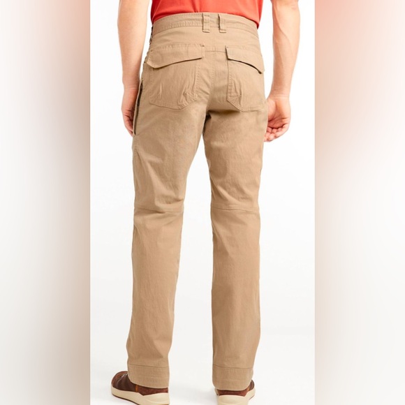 EUC LL Bean Riverton Canvas Utility Pants Men’s Size 33x30 Tan Khaki Stretch - Picture 3 of 6